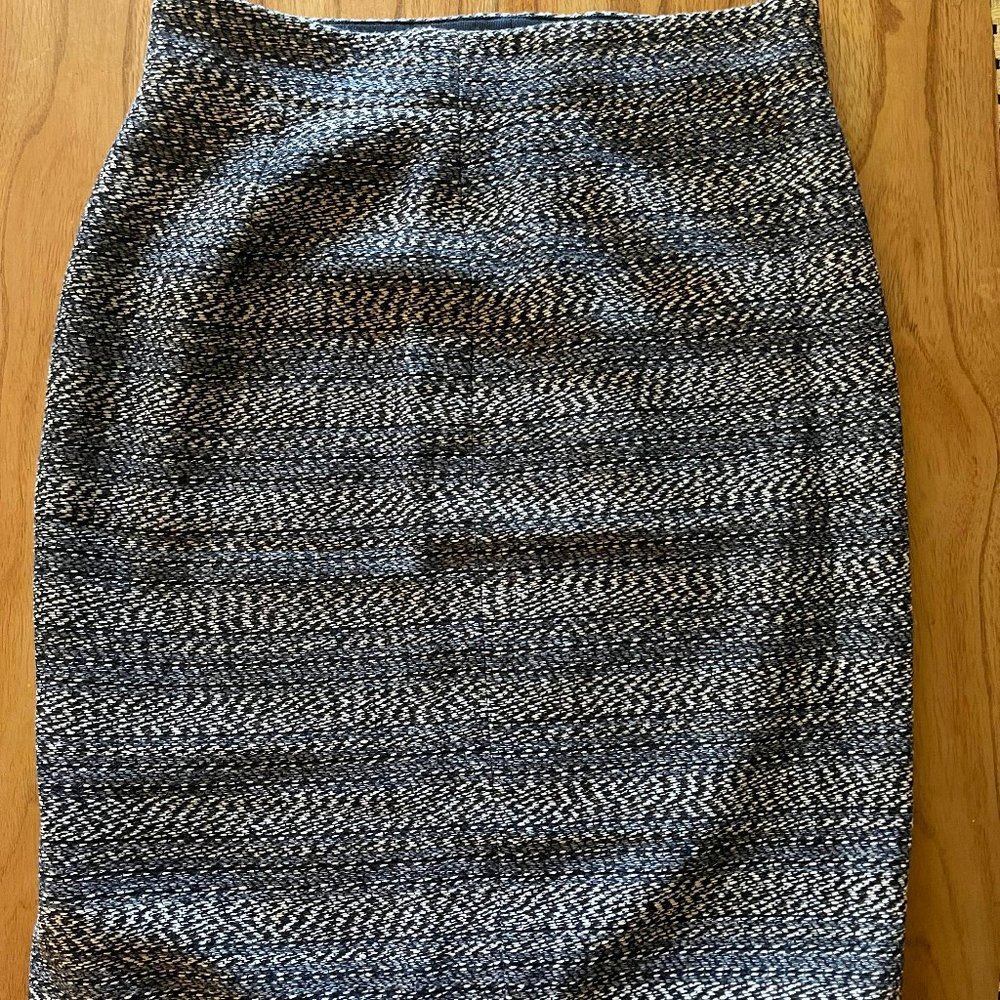 J. Crew Fringe Tweed Pencil Skirt
